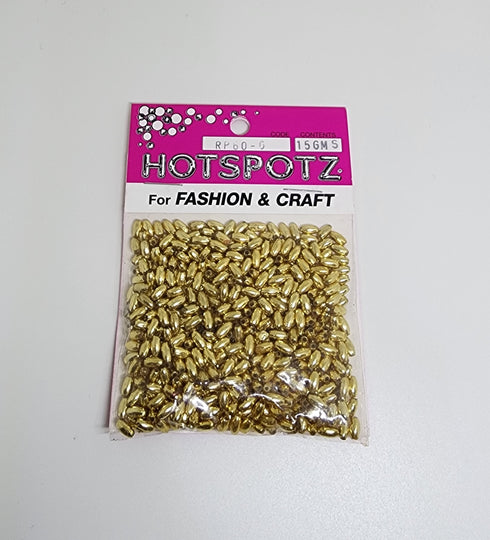 Gold Colour Tube Shape Beads