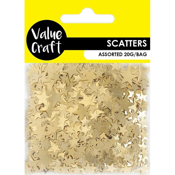 Gold Colour Star Shape Scatters