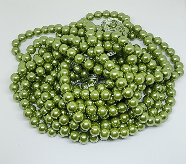 Green Colour Bulk Pack Pearl Beads