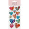 Heart Shapes Glitter Stickers