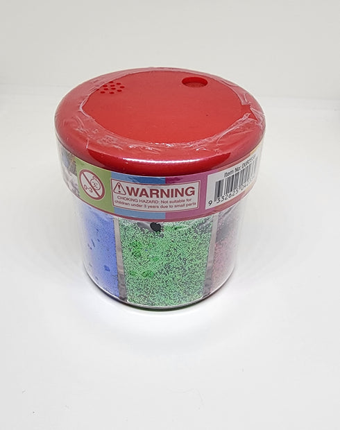 Jumbo 6 in 1 Assorted Colours Glitter Shaker