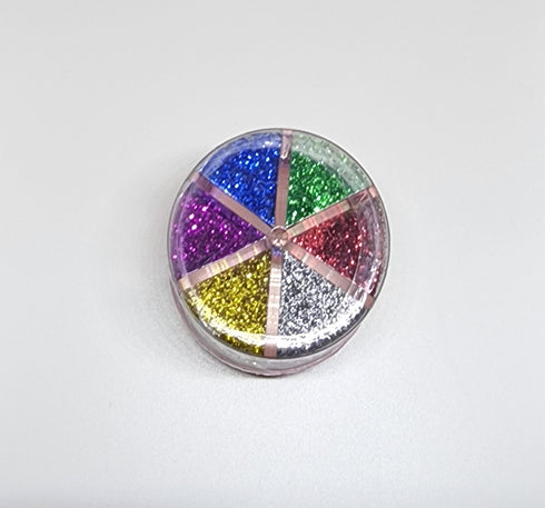 Jumbo 6 in 1 Assorted Colours Glitter Shaker