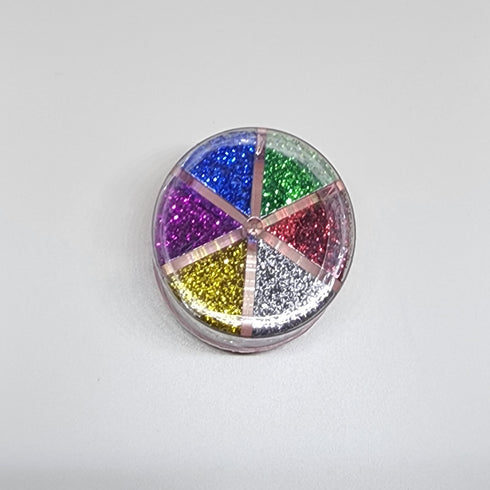 Jumbo 6 in 1 Assorted Colours Glitter Shaker