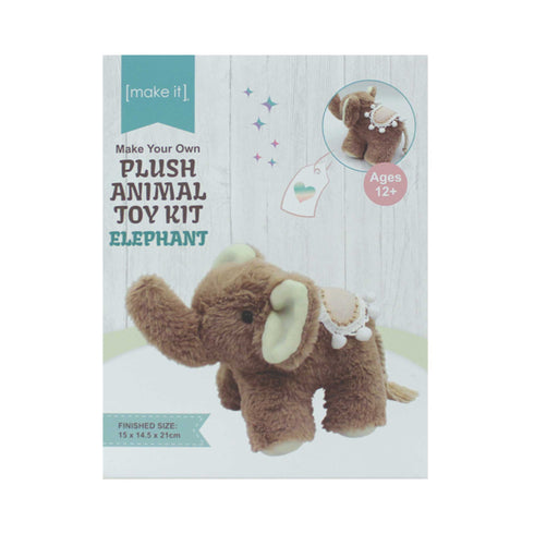 Make Your Own Plush Animal Toy Kit - Elephant