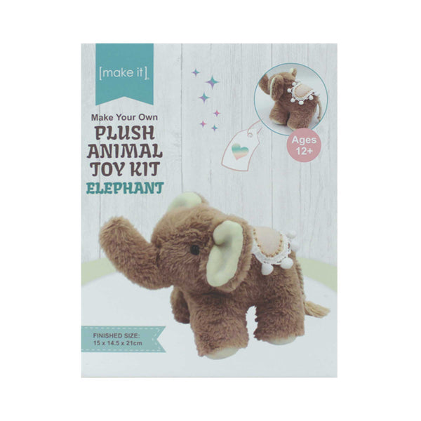 Make Your Own Plush Animal Toy Kit - Elephant