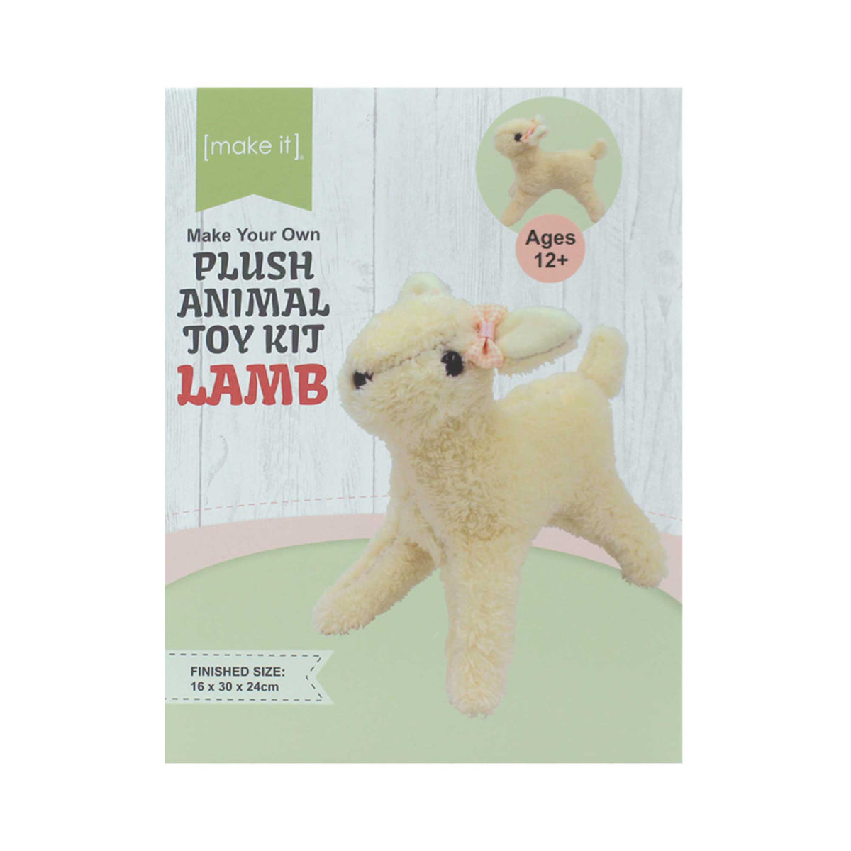 Make Your Own Plush Animal Toy Kit - Lamb | DIY Cross Stitch Toy Kit ...