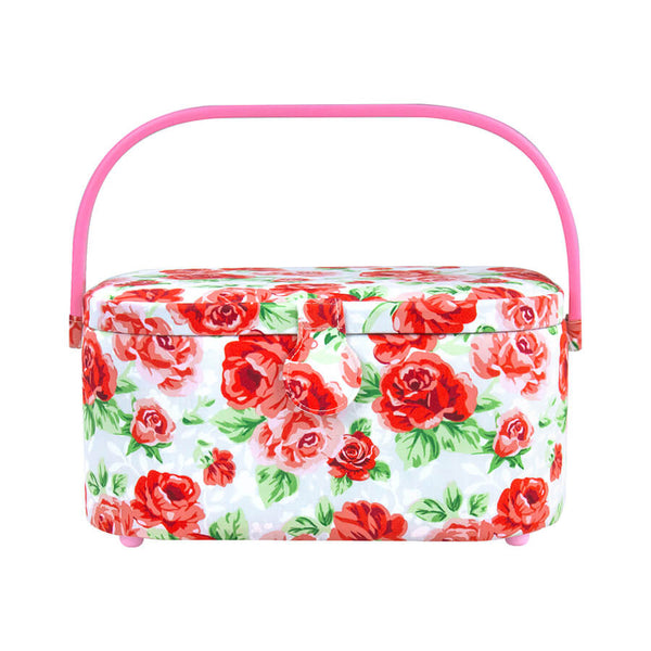 Medium Sewing Storage Basket - Roses
