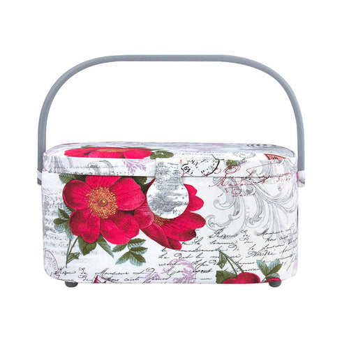 Medium Sewing Storage Basket - Vintage Collage