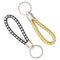 Metallic Colour Woven PU KeyChains