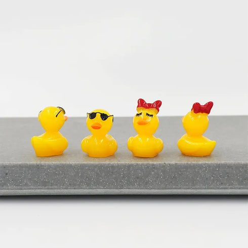 Mini Accessorised Ducks Shape Resin Embellishments