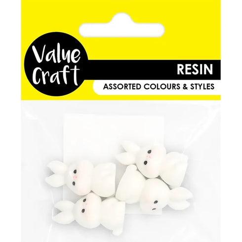 Mini Rabbits Shape Resin Embellishments