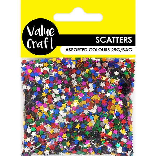 Mini Stars Shape Multicolour Glitter