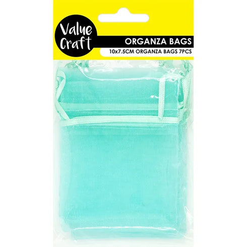 Mint Colour Mini Organza Gift Bags