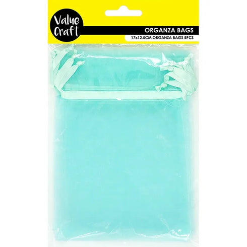 Mint Colour Small Organza Gift Bags