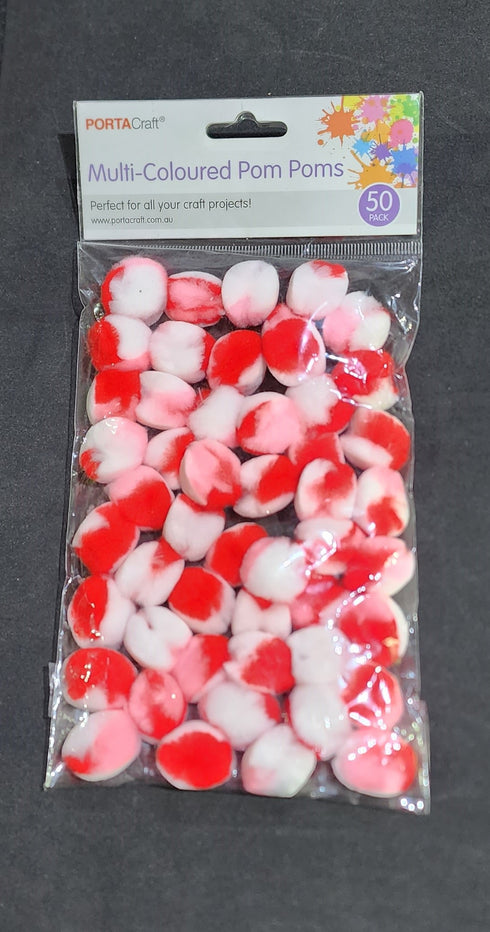 Multi-Coloured Pom Poms