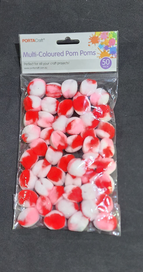 Multi-Coloured Pom Poms