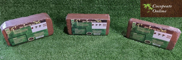 Coir Pith or Coco Peat Low EC Blocks (available in 5 sizes)