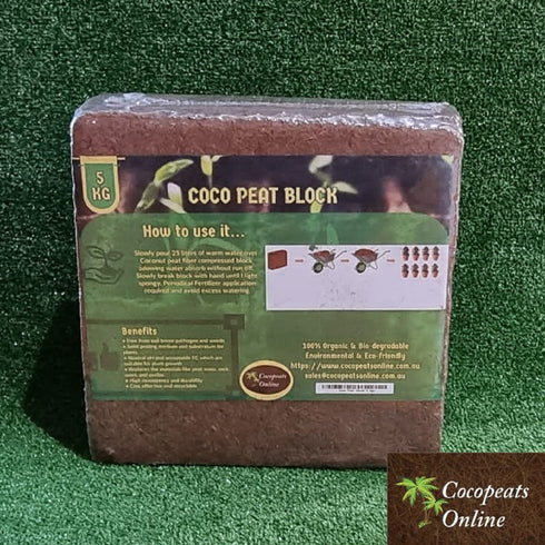 Coir Pith or Coco Peat Low EC Blocks (available in 5 sizes)