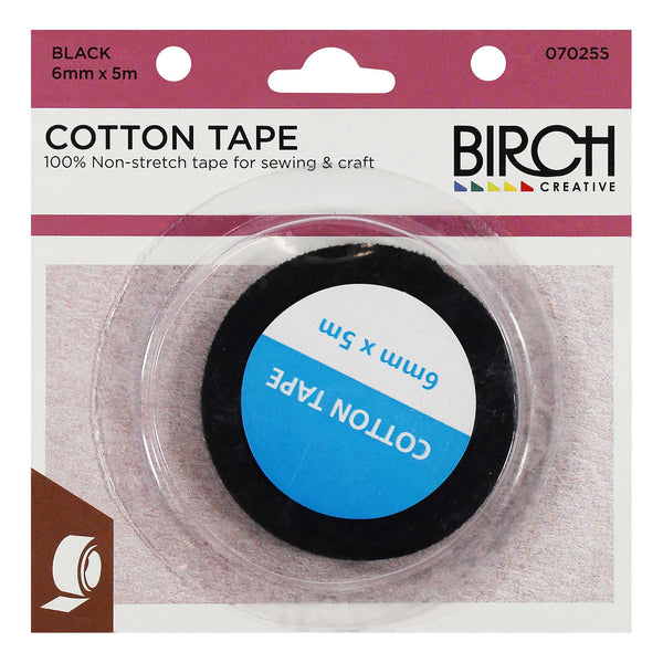 Non-Stretch Cotton Tape for Sewing (available in 2 colours)