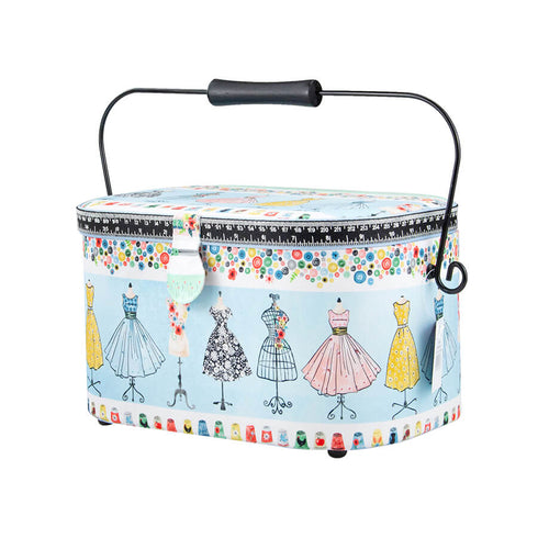 Oval Shape Sewing Storage Basket (available in 3 designs)