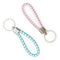 Pastel Colour Woven PU KeyChains