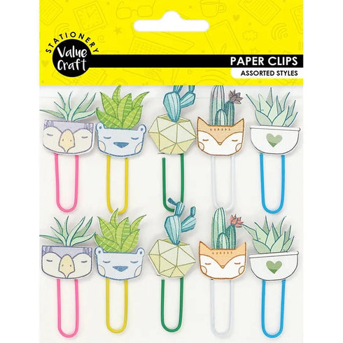 Plants Theme Wooden Paper Clips