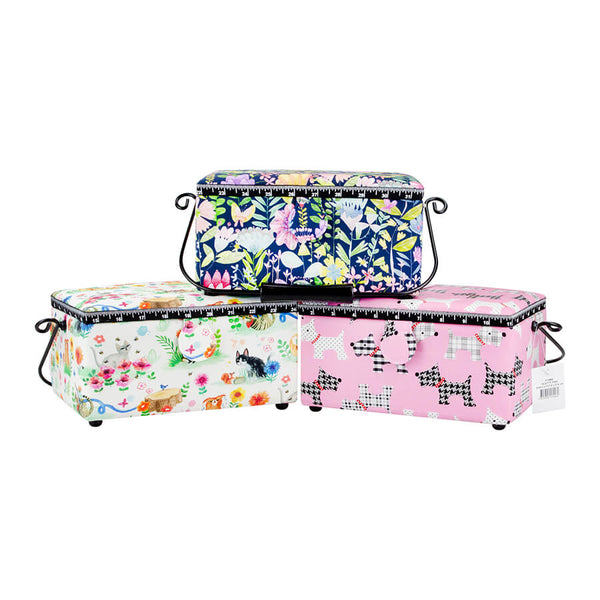 Rectangle Shape Sewing Storage Basket (available in 3 designs)