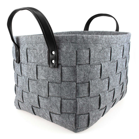 Rectangle Woven Felt Storage Basket
