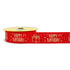 Red Colour with Happy Birthday Prints Satin Ribbon