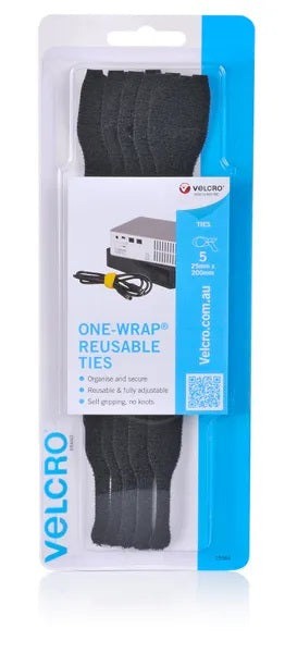 Resuable One-Wrap Velcro Ties