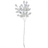 Rhinestone Leaf Bud Spray