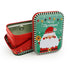 Santa Xmas Metal Gift Box With Handle