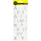 Silver Colour Metallic Alphabets Stickers