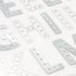 Silver Colour Metallic Alphabets Stickers