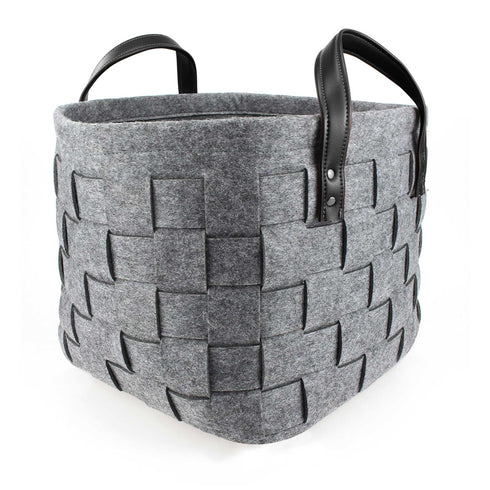 Square Woven Felt Storage Basket