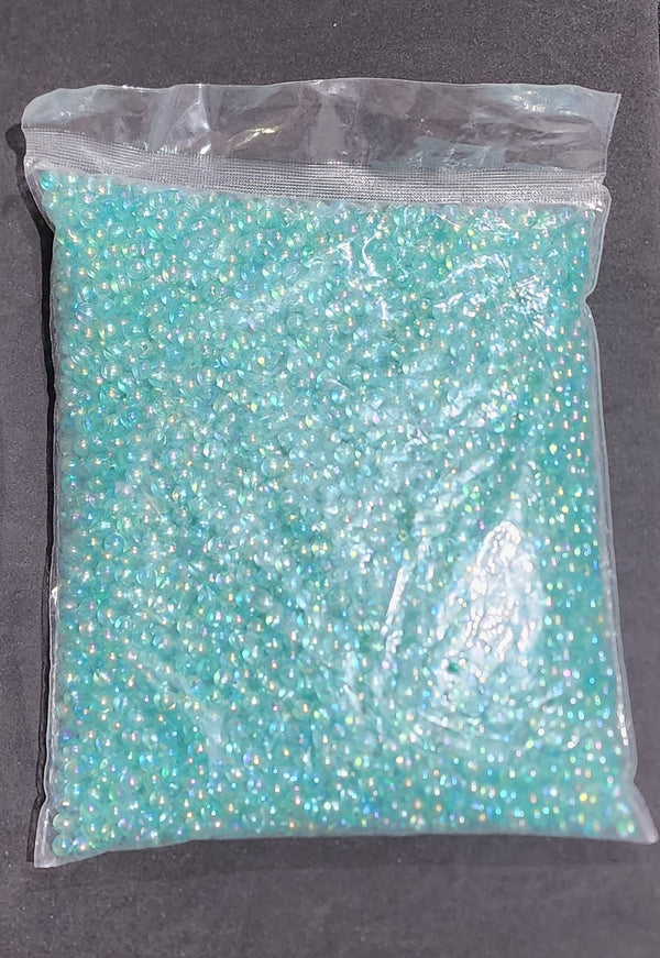 Turquoise Colour Bulk Pack Plastic Beads