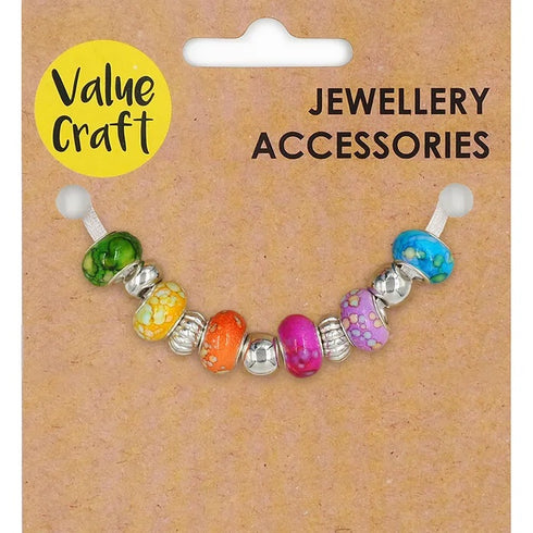 Watercolour Beads with Large Holes