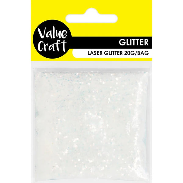 White Laser Craft Glitter