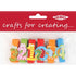 Wooden ABC123 Theme Craft Large Pegs