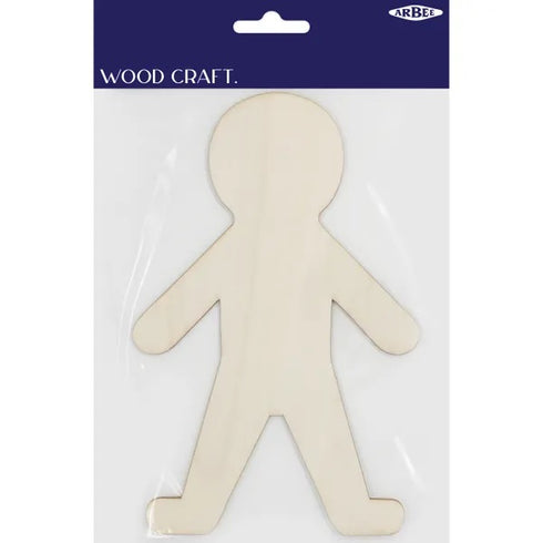 Wooden Boy Person Shape