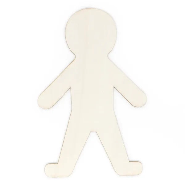 Wooden Boy Person Shape