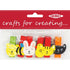 Wooden Cat Theme Craft Mini Pegs