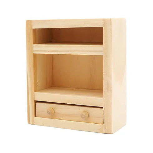 Wooden Doll House Furniture - Shelf Unit