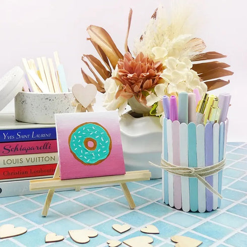 Pastel Colour Wooden Icy Pole Sticks