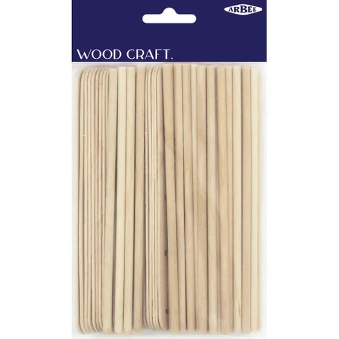 Wooden Jumbo Sticks & Dowel Sticks (available in 2 colour)