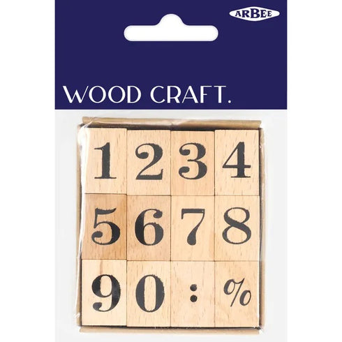 Wooden Numbers Stamps
