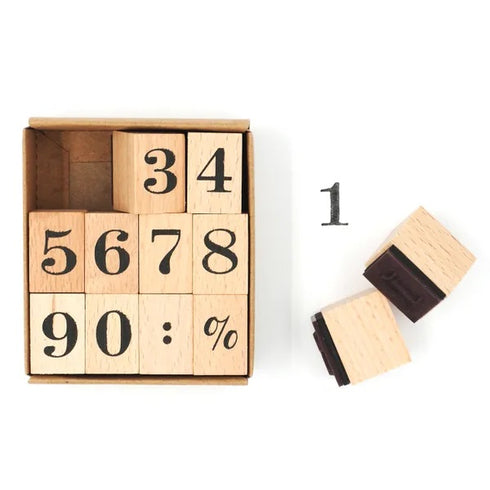 Wooden Numbers Stamps