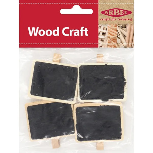 Wooden Pegs with Chalk Board