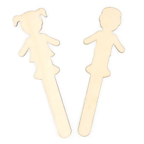 Wooden People Shape Sticks