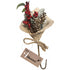 Xmas Burlap Acorns Floral Arrangement